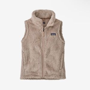 Girls' Patagonia Los Gatos Fleece Vest | Small | Shroom Taupe | EUC